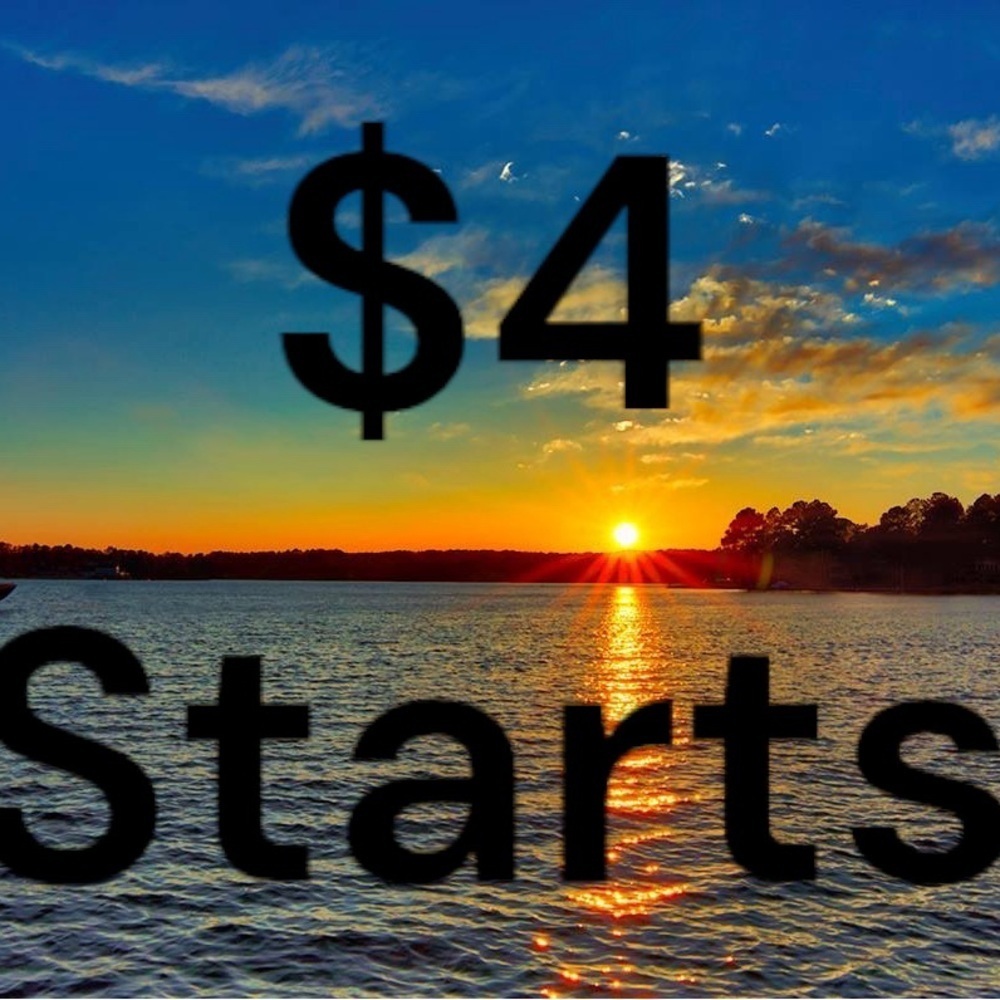 All items in this listing will start at $4 in a live show